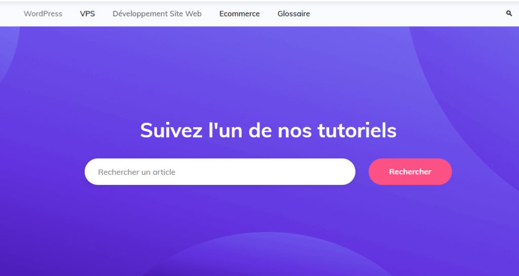 Landing page des tutoriels WordPress de Hosti,ger