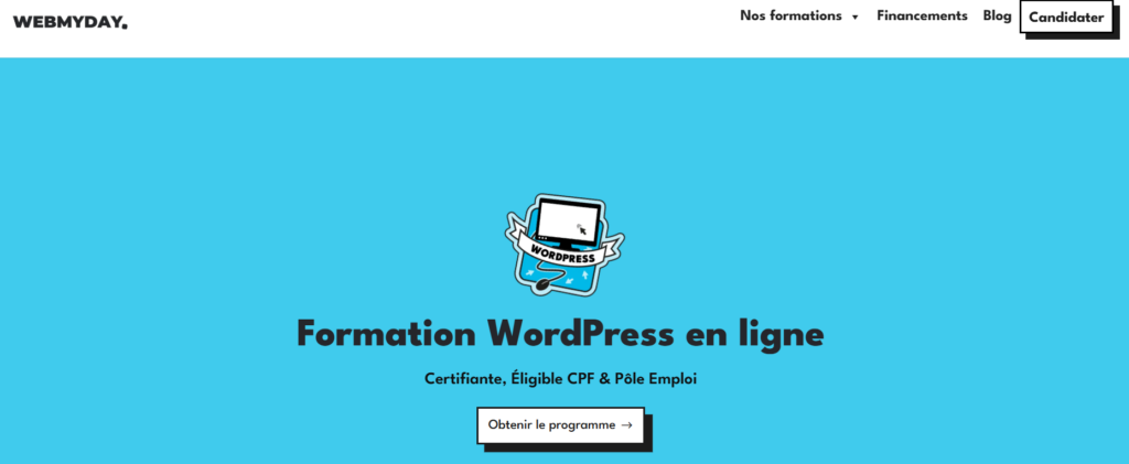 Formation WordPress de Webmyday