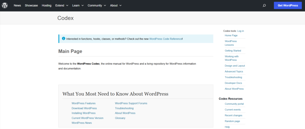 capture codex wordpress