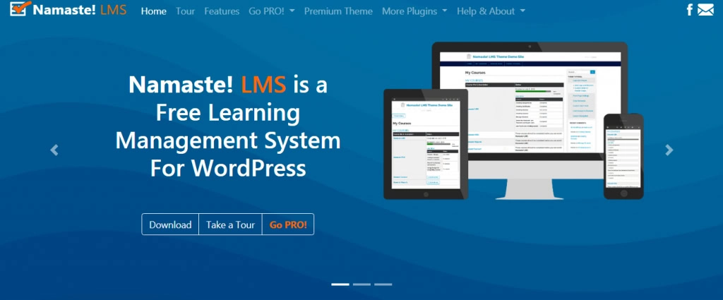 Bannière du plugin WordPress LMS Namaste