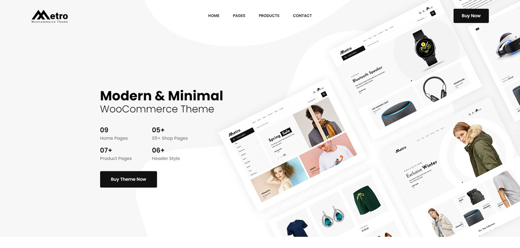 Metro, un thème WooCommerce WordPress