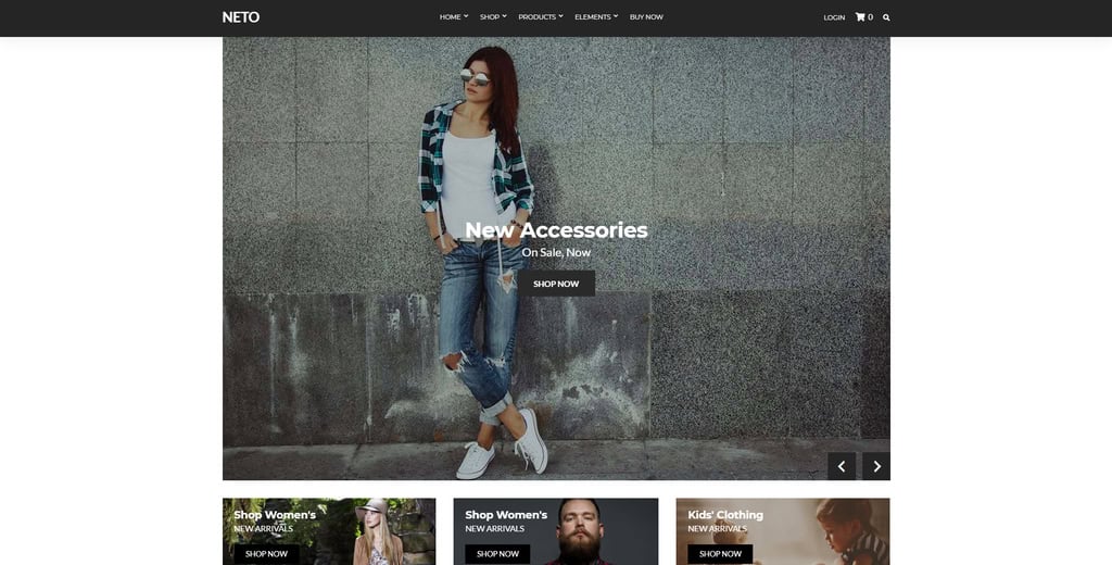 Neto, un thème WooCommerce WordPress