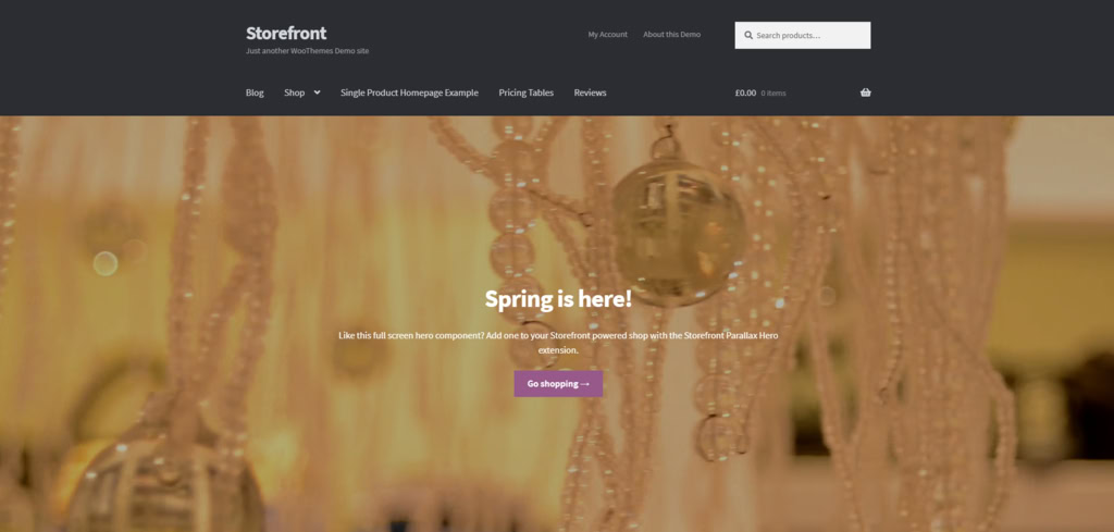 Le thème WordPress WooCommerce Storefront