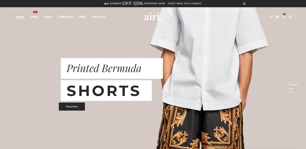 Airi, un thème WooCommerce WordPress