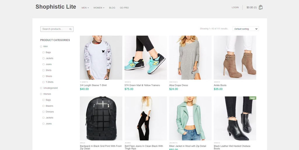 Sophistic Lite, un thème WooCommerce 
WordPress