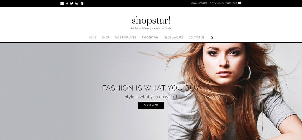 Shopstar, un thème WordPress WooCommerce