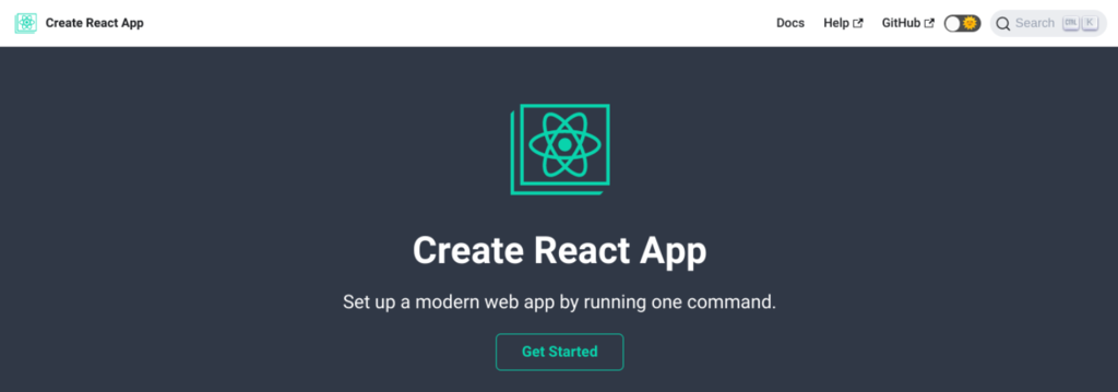 creer application react