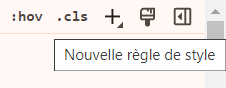 Zoom sur Nouvelle règle de style