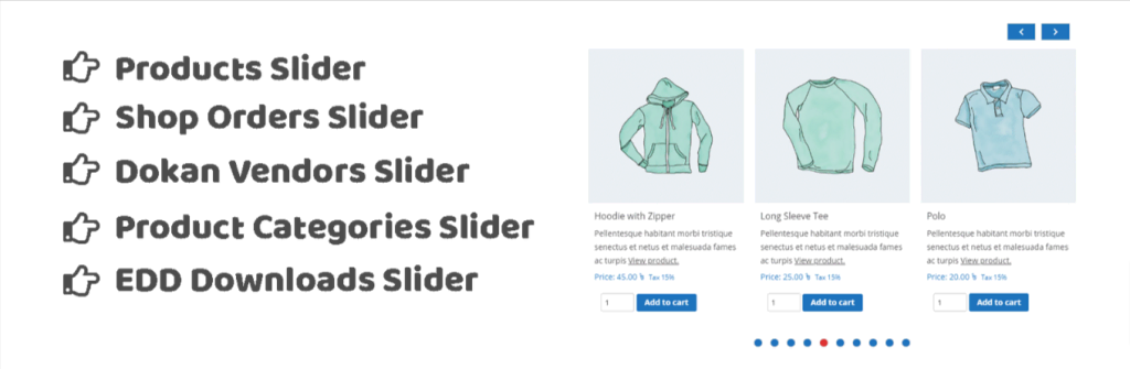 Banniere du plugin Product Slider de WooCommerce by PickPlugins