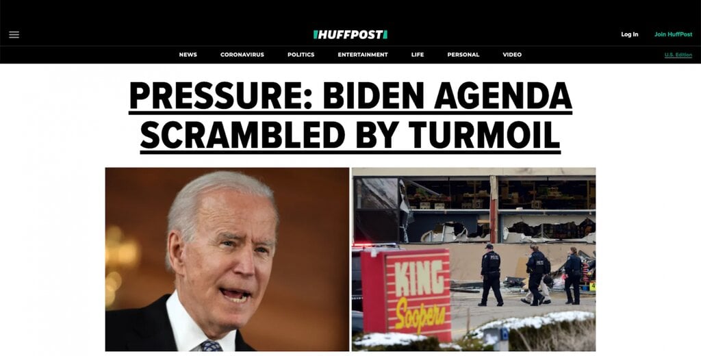 Article en vedette de Huffpost sur Joe Biden