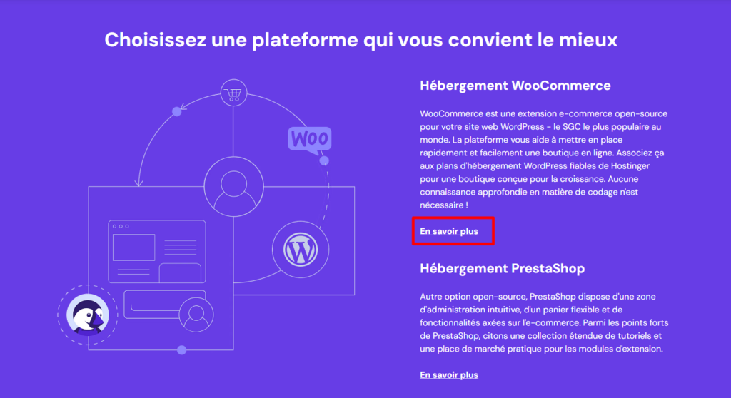 Exemple de lien interne sur une landing page