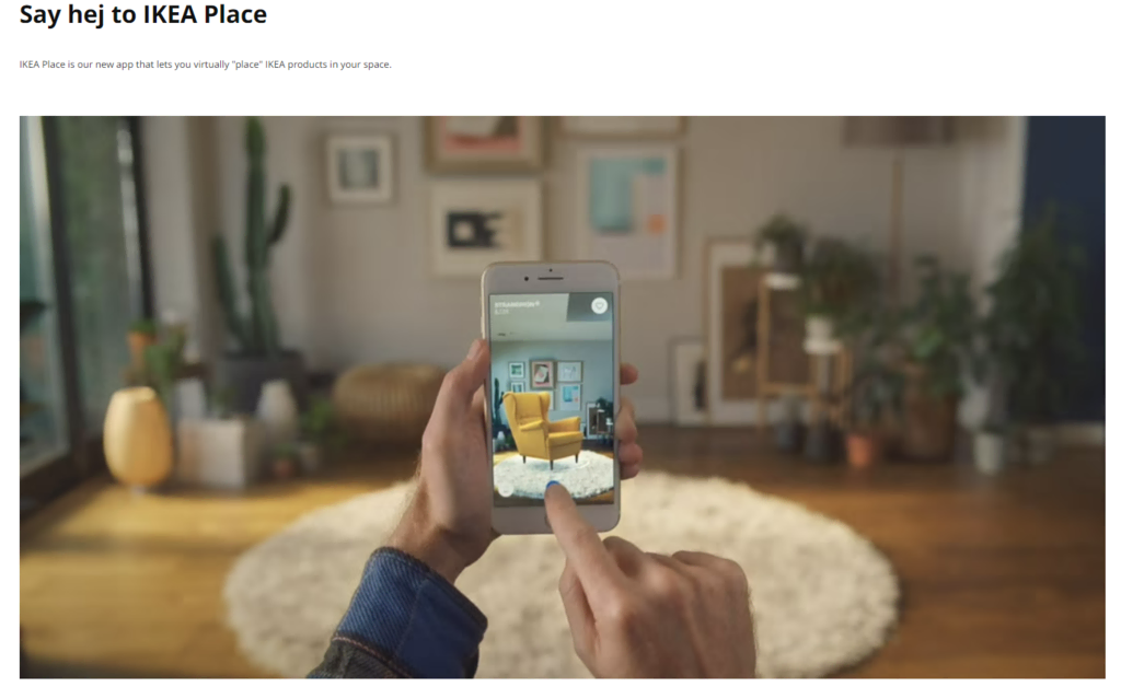 ikea-realité augmentée interface