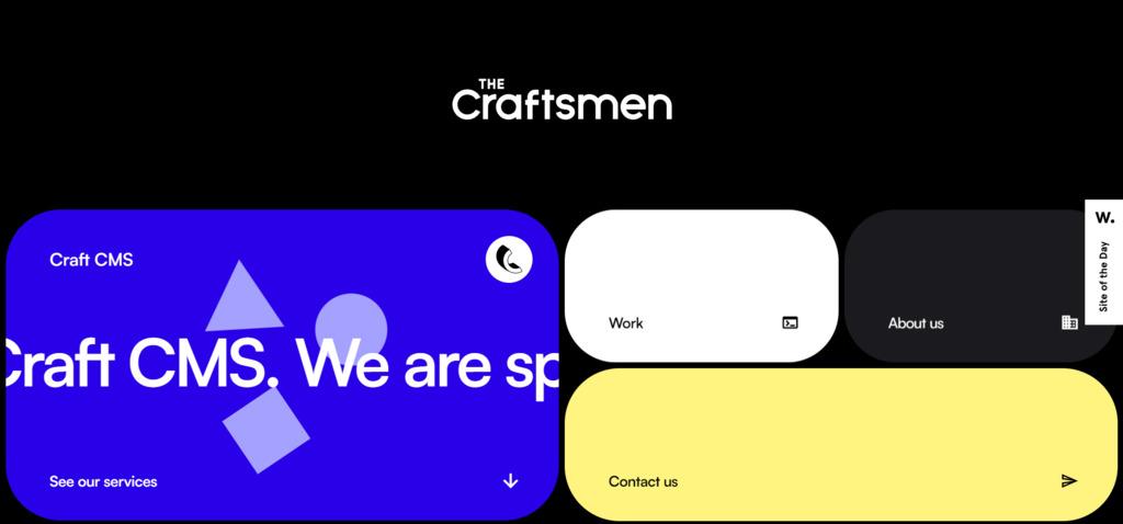 portfolio en ligne de The Craftsmen, une agence de développement web