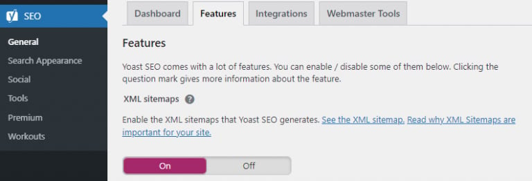 Créer un sitemap à l'aide de Yoast SEO