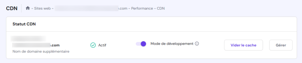 Activer le CDN sur hPanel