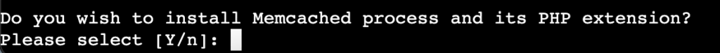 Le programme d'installation de CyberPanel demande à l'utilisateur de configurer memcached